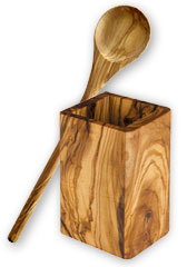 Set 10x spoon 30 cm round and quiver square